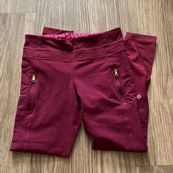 LULULEMON Maroon Leggings - Picture 5 of 17